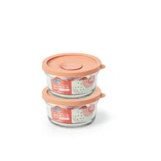 글라스락 렌지쿡 촉촉한 햇밥용기 원형 350ml