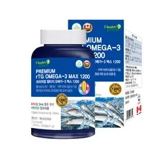 헬스프랜드 프리미엄 rTG 알티지 오메가3 1200 6개월분 EPA DHA 비타민D 함유, 180정, 1개