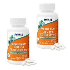 나우푸드 마그네슘 350mg, 120정, 2개