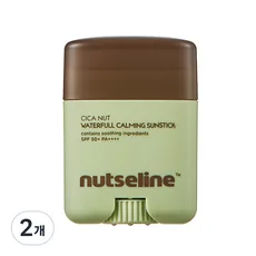 넛세린 시카 넛 워터풀 카밍 선스틱 SPF50+ PA++++, 20g, 2개